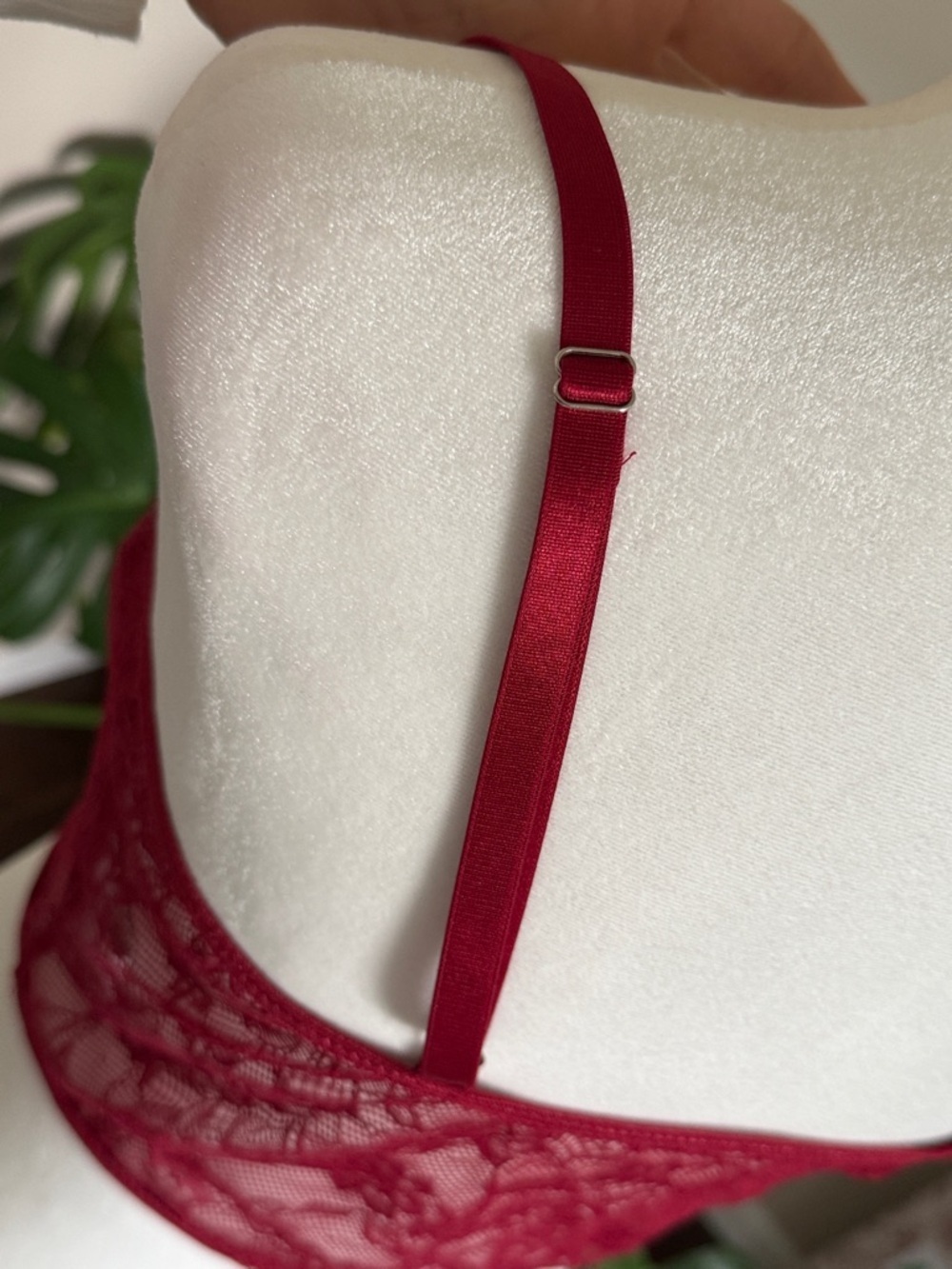 Red Lace Bustier Corset Top - Women's Intimates, Large - Picture 7 of 9